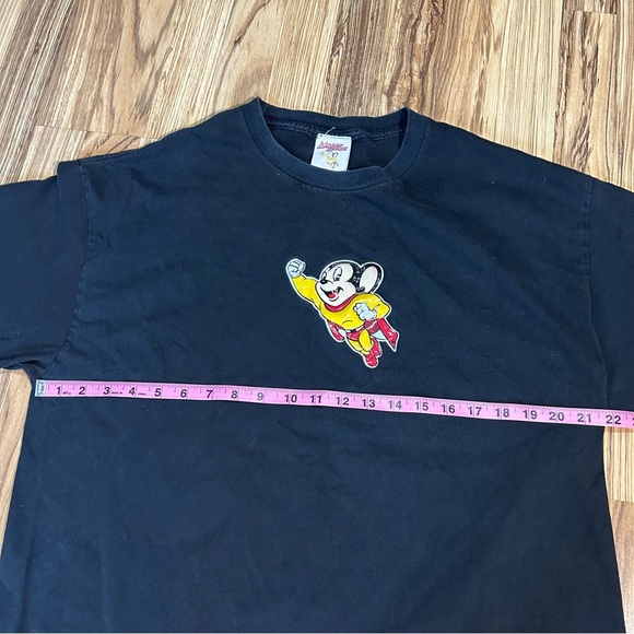 Mighty Mouse Short Sleeve T-Shirt Cartoon Disney Men’s Extra Large Black - Picture 2 of 7